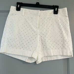 White House Black Market Women 6 Eyelet Summer Shorts in‎ White